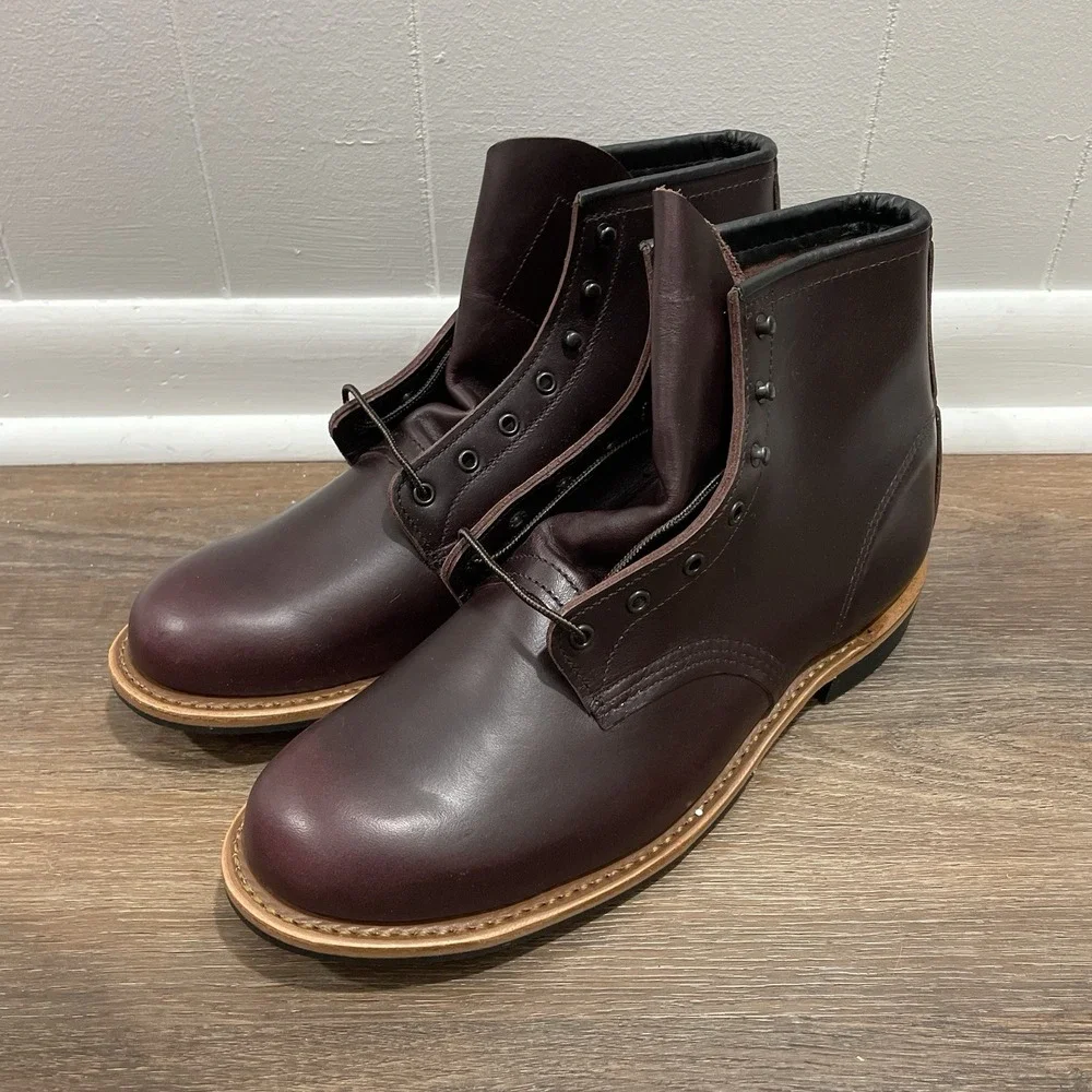 Red Wing Beckman Excalibur Black Cherry Boots Men's Sz 10.5D 9419 Leather SECOND